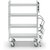 Carro-escalera SERIE 100, 4 pisos, L x A x H 1270 x 460 x 1585 mm.