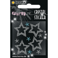 Schmucketikett Crystal 1 Blatt Sticker Little Stars