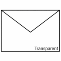 Briefumschlag Fine Paper B6 Nassklebung Transparent Weiß