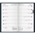 Taschenkalender 758 8,7x15,3cm 1 Woche/Seite Leder schwarz 2025