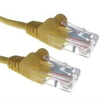 Cat6 Patch Lead 0.3m Snagless Yellow