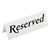 Reserved Table Sign in White Made of Plastic 45(H)x 120(W)x 36(D)mm