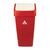 Red Swing Top Bin Indoor Dustbin - Polypropylene - Easy to Clean - 50L