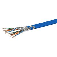 METZ CONNECT 1308427B34143 - MC GC1300 pro22 Cat.7A Installationskabel (Duplex | AWG 22 S/FTP | 2x4P PIMF | METERWARE) - in blau