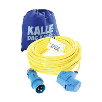 Kalle Verlängerungskabel CEE 230V 16A 2,5mm Winkel Extreme Signal Gelb IP44 50 Meter