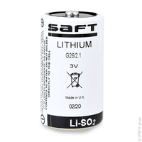 Batterie(s) Pile lithium G26 D 3V 7.75Ah