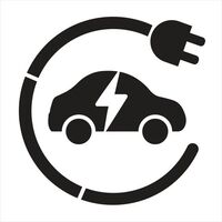 Electric vehicle charging point symbol stencil