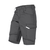 KÜBLER Shorts ICONIQ, anthrazit/schwarz, Gr.62