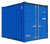 Lagercontainer LC 10', Enzianblau