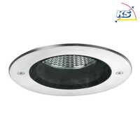 Outdoor LED Einbau-Downlight HYBRIDE, V4A, IP67 IK09, rund, 230V, 8W 3000K 860lm 38°, klar