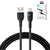 Kabel do iPhone ze wskaźnikiem LED USB - Lightning 2.4A 2m czarny