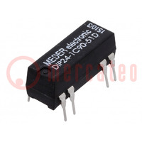 Relé: reed-relé; SPDT; Utekercs: 24VDC; 0,5A; max.100VDC; 290mW; PCB