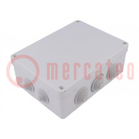 Enclosure: junction box; X: 149mm; Y: 199mm; Z: 77mm; wall mount