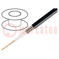 Wire: microphone cable; 1x0.75mm2; black; tinned,OFC; -15÷70°C