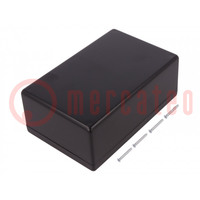 Enclosure: multipurpose; X: 107mm; Y: 167mm; Z: 65mm; 1594; ABS; black