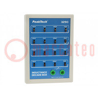 Decade box: inductance; 10u÷111,1mH; Number of ranges: 4