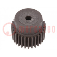 Spur gear; whell width: 25mm; Ø: 32mm; Number of teeth: 30; ZCL