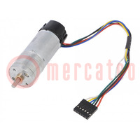 Motor: DC; with encoder,with gearbox; HP; 6VDC; 6.5A; 200rpm