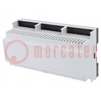 Enclosure: for DIN rail mounting; Y: 90mm; X: 158mm; Z: 58mm; grey