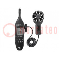 Thermo-anemometer; LCD; -30÷60°C; 5÷98%RH; ±3,5%
