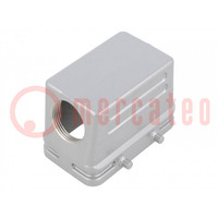 Enclosure: for HDC connectors; C146; size E10; for cable; angled