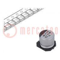 Capacitor: electrolytic; SMD; 47uF; 35VDC; Ø6.3x5.8mm; ±20%; 2000h