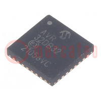 IC: AVR Mikrocontroller; VQFN32; Unterbr.﻿ Außen: 26; Cmp: 3; AVR32