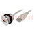 USB socket; 22mm; har-port; -25÷70°C; Ø22.3mm; IP20; silver