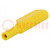 Spina; banana 4mm; 24A; 1kVDC; giallo; 0,5÷2,5mm2; sul conduttore