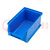 Behälter: Küvette; Kunststoff; blau; 102x160x75mm
