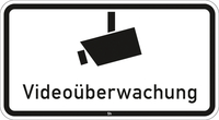 Modellbeispiel: Hinweisschild Videoüberwachung (Art. 2841)