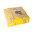 100 Popcorn Tüten, Pergament-Ersatz 1,3 l 20,5 cm x 10,5 cm x 6 cm "Popcorn" fettdicht. Material: Pergamentersatzpapier. Farbe: gelb