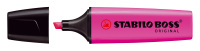 Textmarker STABILO® BOSS® ORIGINAL. Kappenmodell, nachfüllbar, Farbe des Schaftes: in Schreibfarbe, Farbe: lila