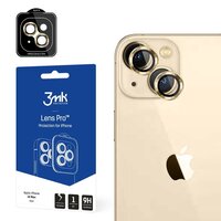Kameraglas für iPhone 14 Plus 9H für Objektiv der 3mk Lens Protection Pro-Serie - Gold