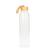 Glass bottle with sleeve "Bamboo" 0,75 l, transparent/grey