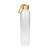 Detailansicht Glass bottle with sleeve "Bamboo" 0,65 l, transparent/grey