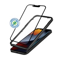 Szkło ochronne Anti-Bacterial 3D Armour Glass iPhone 14 / iPhone 13 / iPhone 13 Pro z ramką instalacyjną