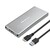Obudowa | kieszeń na dysk M.2 SSD | SATA | NGFF | USB 3.0 | Superspeed 5Gb/s | 2TB | Srebrna