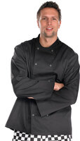 Beeswift Chefs Jacket Long Sleeve Black L