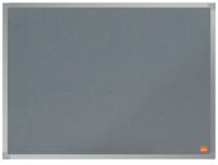 Filz-Notiztafel Essence, Aluminiumrahmen, 600 x 450 mm, grau