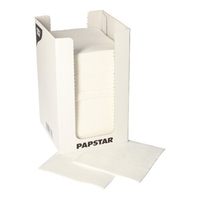 Papstar 87361 serviette et serviette de table en papier Mouchoir en papier Blanc 100 pièce(s)