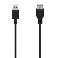 Hama 00300073 câble USB 3 m USB 2.0 USB A Noir