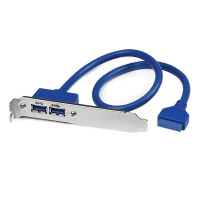StarTech.com Adattatore piastra slot USB 3.0 A femmina 2 porte