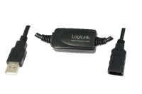 LogiLink 10m USB - USB 2.0 M/F kabel USB USB A Czarny