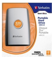 Verbatim 2.5'' Portable 320GB disque dur externe 320 Go Argent