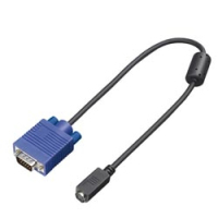 Panasonic ET-ADSV Videokabel-Adapter VGA (D-Sub) S-Video (4-pin) Schwarz
