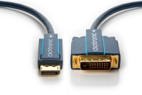 ClickTronic 70730 adaptador de cable de vídeo 3 m DisplayPort DVI-D Azul