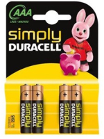 Duracell 002432 Haushaltsbatterie Einwegbatterie AAA Alkali