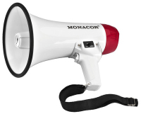Monacor TM-10 megafono Interno/esterno 10 W Bianco
