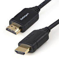StarTech.com 1.6ft (50cm) Premium Certified HDMI 2.0 Cable with Ethernet - High Speed Ultra HD 4K 60Hz HDMI Cable HDR10 - HDMI Cord (Male/Male Connectors) - For UHD Monitors, TV...